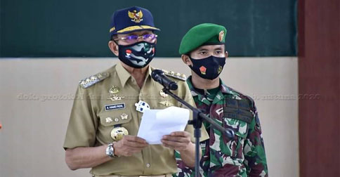 Bupati Natuna Pimpin Upacara Pemberangkatan Satgas Pengamanan Pulau Sekatung