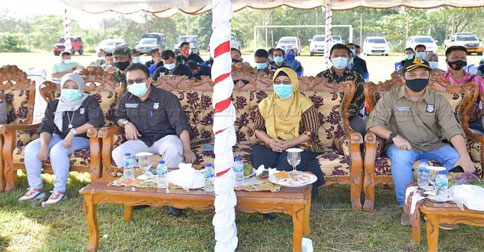 Wabup Natuna Hadiri Simulasi Pilkada Serentak 2020 di Desa Harapan Jaya