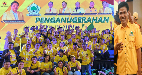 Bersama Komunitas SW dan Partai Golkar, Walfentius Tindaon Optimis Dapat Tempat di Hati Warga