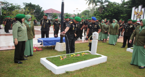 Kodim 0315 Tanjungpinang Ikuti Ziarah Hari Juang TNI AD ke-80 di TMP Pusara Bakti